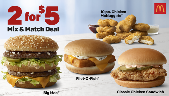 McDonald's $5 Meal Deal